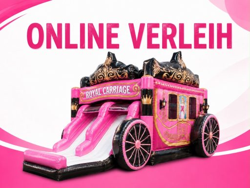 Prinzessinnen Kinder Hüpfburg + Gebläse