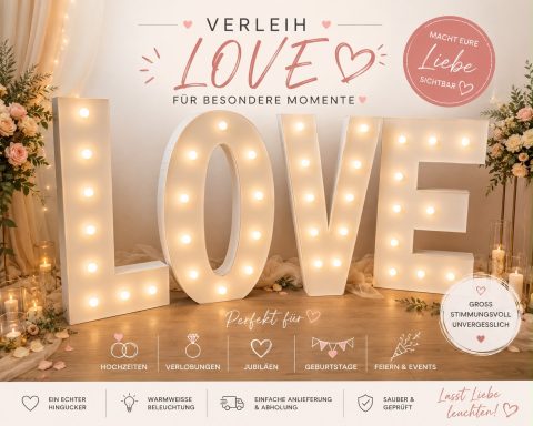 XXL LED LOVE Buchstaben